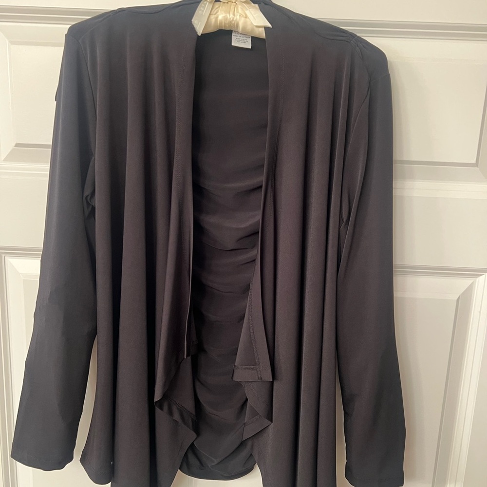 Carmen lightweight drape front jacket